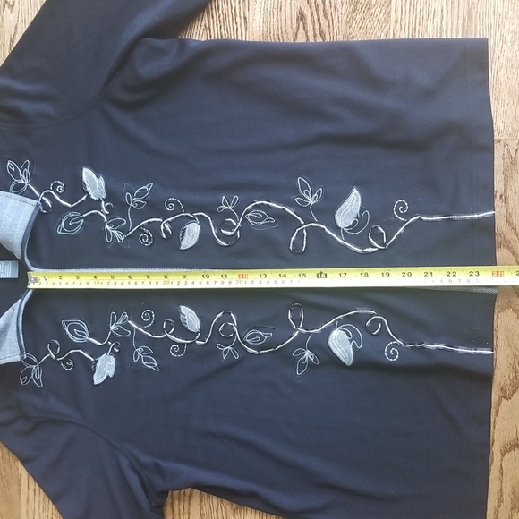 (1x) Koret Unstructured Zip Up Blazer ❤ Beaded Detailing ❤ Rayon Blend - Picture 4 of 9